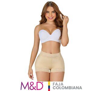 MYD S0211 Colombian Boyshort Shapewear Low Waist Tummy Control -Beige - SIZE L